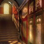 Stairway with frescoes Domus Romane Palazzo Valentini